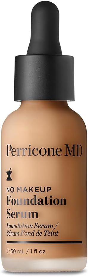 Perricone MD No Makeup Foundation Serum Nude 30ml- Lightweight, Buildable Coverage with Semi-Matte Finish – Visibly Fades Dark Spots & Uneven Skin Tone Over Time - Hydrating and Fragrance-Free