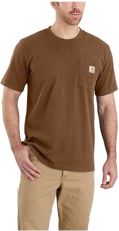 Carhartt K87 Pocket S/S T-Shirt T-Shirt Utilitaire de Travail Homme - Image 3