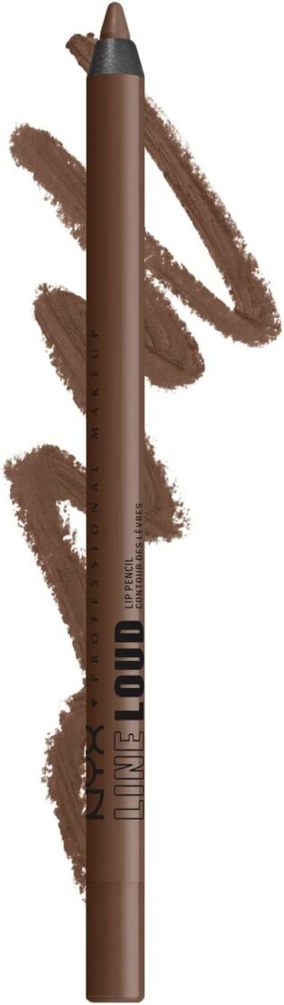 NYX Professional Makeup Crayon à Lèvres Mat, Sans transfert, Waterproof, Sans Bavure, Longue Tenue, Formule Vegan, Line Loud, Rebel Kind (17)