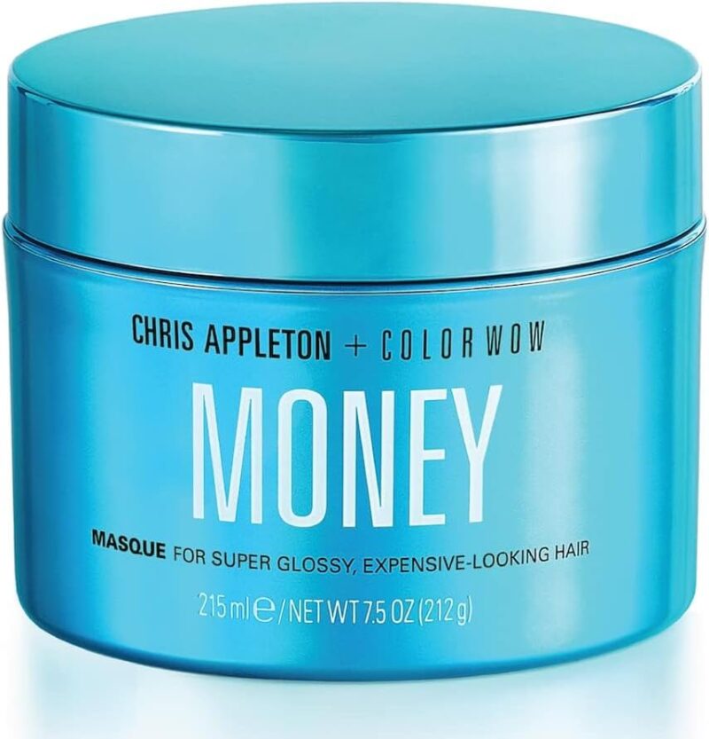 COLOR WOW - Masque Cheveux Secs, Abîmés ou Fragilisés - Soin Profond Hydratation Intense - Renforce, Répare & Restaure la Souplesse - Résultat Ultra-Glossy - Texture Légère - Money Masque - 215 ml