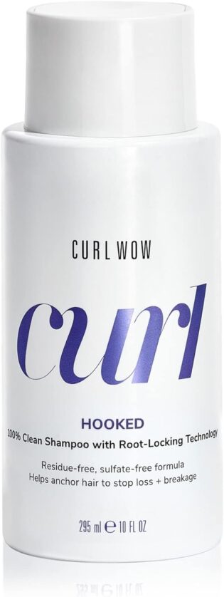 COLOR WOW Curl Wow Hooked Clean Shampoo | Soin Coiffant pour Cheveux Bouclés sans Sulfates | 295 ml