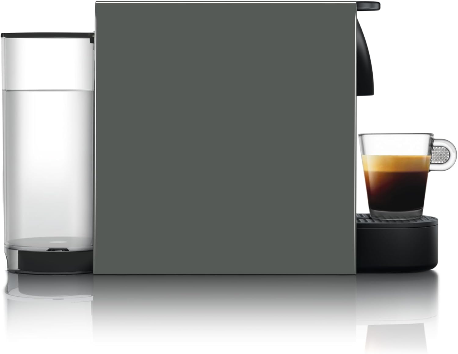 Nespresso Krups Machine à Café Essenza Mini Gris Intense, 19 Bars + Kit de Bienvenue, Design Compact, Expresso et Lungo, Arrêt Automatique, YY2911FD - Image 2