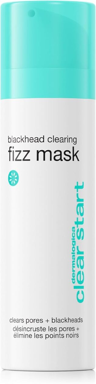 51HpWmvbNgL._AC_SL1500_.jpg Dermalogica Clear Start Blackhead Clearing Fizz Mask (1.7 Fl Oz) Purifying Pore Cleansing Mask with Kaolin Clay and Sulfur - Absorbs Excess Oil To Purify Skin