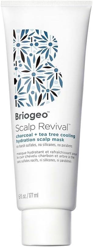 Scalp Revival Charcoal Plus Tea Tree Cooling Hydration Scalp Mask by Briogeo for Unisex - 6 oz Masque