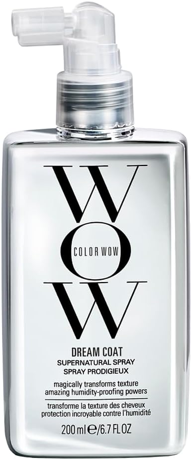 COLOR WOW - Spray Cheveux Anti-Frisottis 72H - Bouclier Anti-Humidité - Brillance Effet Mirroir - Tous Types de Cheveux - Soin Sans Rinçage Dream Coat Supernatural - 200 ml