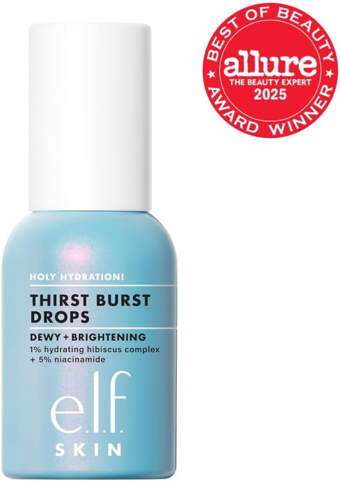 e.l.f. SKIN Holy Hydration! Thirst Burst Drops, Serum For A Radiant Complexion Instantly & Over Time, Made With Hyaluronic Acid, Vegan & Cruelty-Free - Image 2