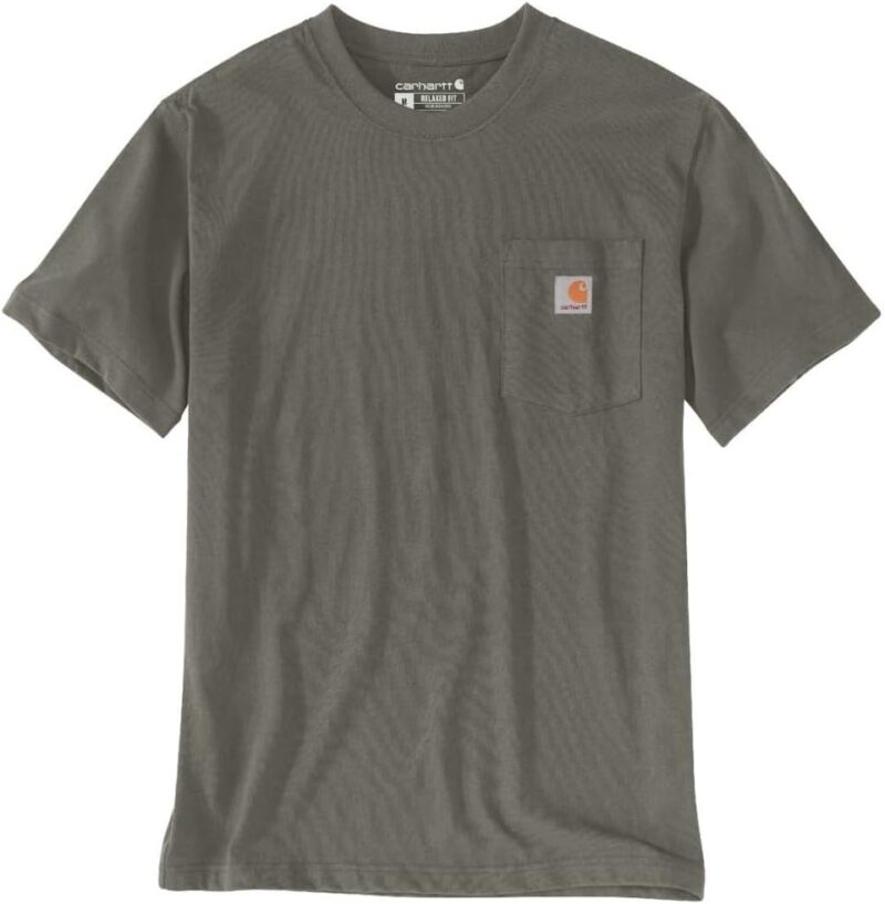 Carhartt Manches Courtes K87-Coupe décontractée Work Utility T-Shirt, Olive, L Homme