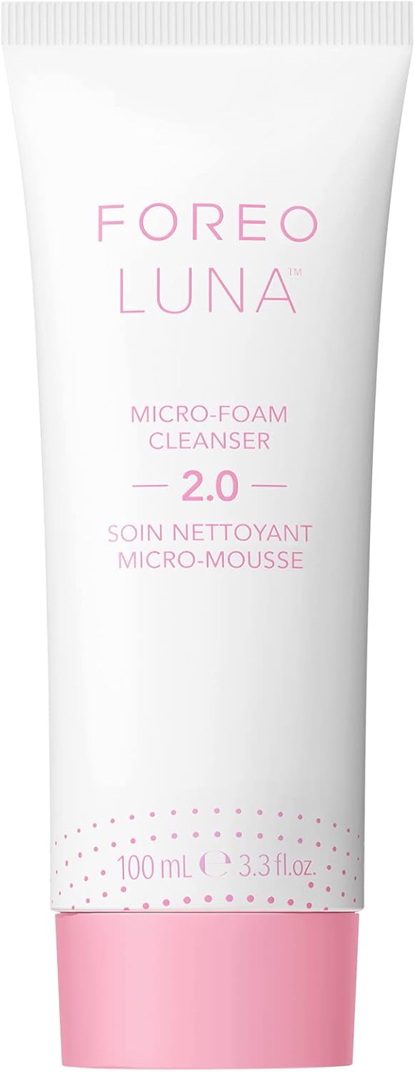 FOREO LUNA Micro-Foam Cleanser 2.0 - Nettoyant Visage - Gel Nettoyant Visage - Vitamine E - Soins pour le Visage - Gommage Visage - Nettoyant Point Noir - Acides Aminés - Végan - Soin visage