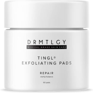 51zYfF2jw4L._AC_SL1500_.jpg DRMTLGY Tingl Exfoliating Face & Body Pads – Glycolic, Lactic & Salicylic Acid for Acne, Pores, Blackheads & Wrinkles – AHA BHA Toner Pads for Oily Skin, Anti-Aging, FSA/HSA Eligible – 60 Count