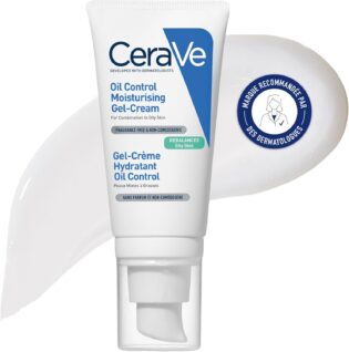610eF86k9DL._AC_SL1500_.jpg CeraVe - Gel-Crème Hydratant Visage Oil Control - Hydrate en Continu, Restaure la Barrière Cutanée, Apaise - 3 Céramides Essentiels, Niacinamide, Acide Hyaluronique - Peau Mixte à Grasse - 52 ml