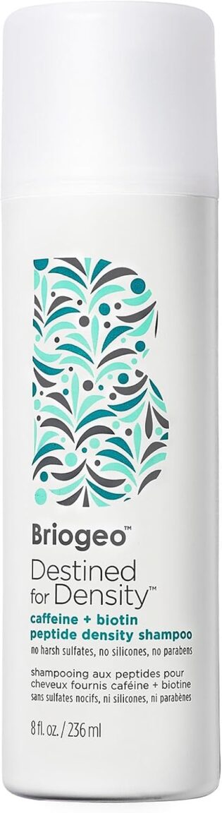 Briogeo Destined For Density Shampooing à base de caféine + peptide de biotine, augmente l'épaisseur des cheveux, végétalien, sans phtalate et sans parabène – 236 ml