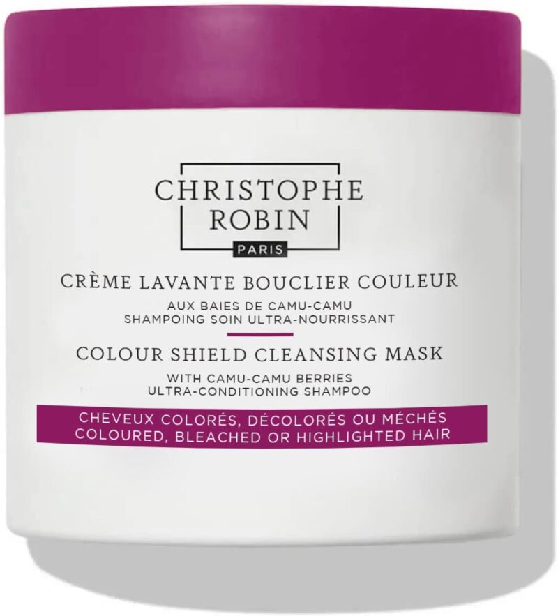 Christophe Robin Colour Shield Cleansing Mask 250ml – Deep Cleansing & Colour Protection Treatment – Gently Removes Build-Up While Preserving Colour Vibrancy
