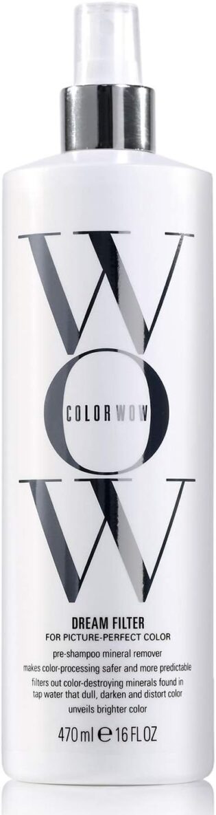 Color Wow Dream Filter – Soin pré-shampooing en spray pour une couleur plus éclatante et fraîche, traitement capillaire idéal pour les cheveux clairs et blonds, 470 ml