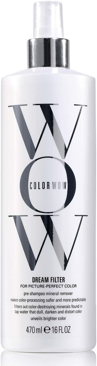 Color Wow Dream Filter – Soin pré-shampooing en spray pour une couleur plus éclatante et fraîche, traitement capillaire idéal pour les cheveux clairs et blonds, 470 ml