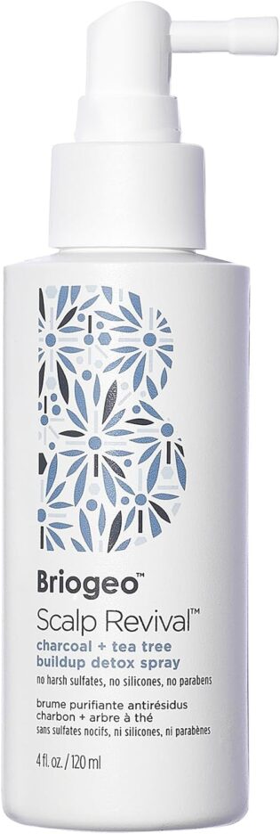 Briogeo Scalp Revival Spray détox pour cuir chevelu sec et démangeaisons du cuir chevelu 120 ml