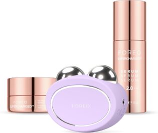 Set FOREO Total Facelift - Appareil micro courant visage avancé BEAR 2 + SÉRUM SUPERCHARGED 2.0 30ml + SUPERCHARGED Hydratant intense triple action HA+PGA 50 ml - Anti-âge - Soin visage