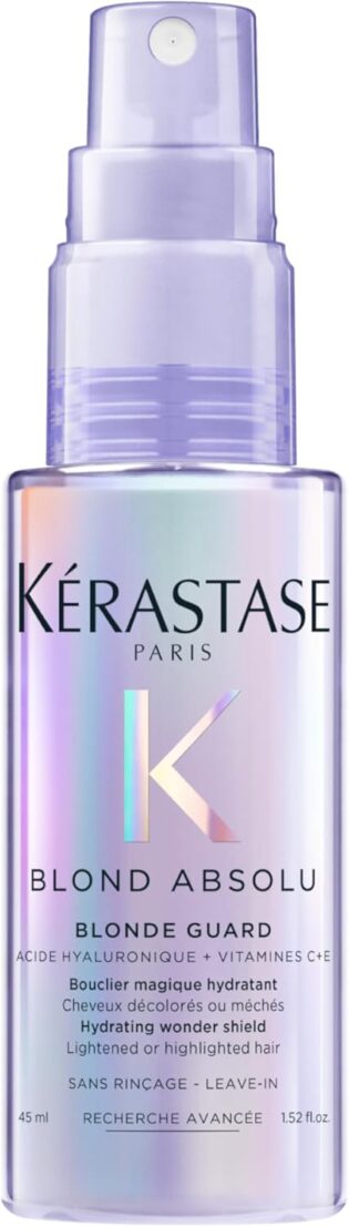 617e7fR-dSL._AC_SL1500_.jpg KÉRASTASE Blond Absolu Blonde Guard Leave-In - Hydrating Treatment for All Blondes, Protects from Heat & UV Damage, Deeply Hydrates, Detangles & Adds Shine for Bright, Soft Hair