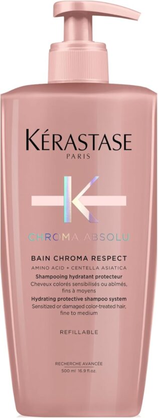 619IWuldlhL._AC_SL1500_.jpg kerastase Chroma Absolute Chroma Respect Shampoo For Sensitized or Damaged Color-Treated Hair - Protects and Hydrates Fine To Medium Hair with Glycerin and Hyaluronic Acid