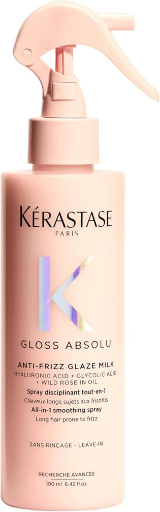 61AvkHh74xL._AC_SL1500_.jpg Kerastase Gloss Absolu Anti-Frizz Glaze Milk - Instantly Detangles, Hydrates & Smooths, Eases Blow-Dry, Absorbs Frizz & Fly-Aways, Protects from Heat & Humidity, For Long Hair