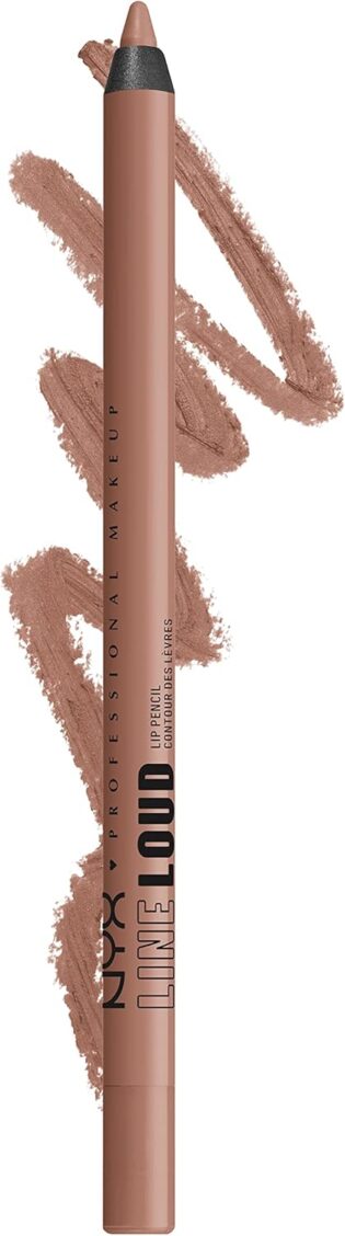 NYX Professional Makeup Crayon à Lèvres Mat, Sans transfert, Waterproof, Sans Bavure, Longue Tenue, Formule Vegan, Line Loud, Global Citizen (05)