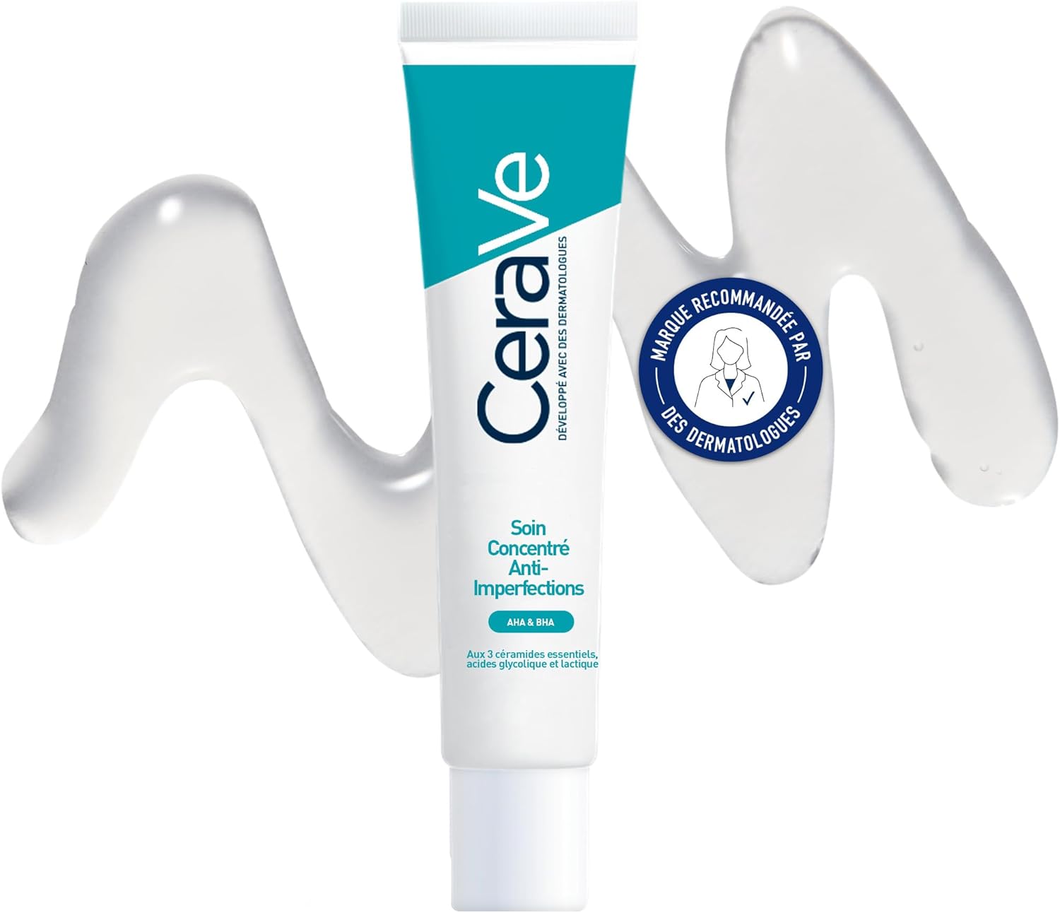 CeraVe - Soin Concentré Anti-Imperfection - Réduit les Imperfections, Resserre les Pores Dilatés - AHA-BHA + Acide Hyaluronique + 3 Céramides - Peau à Tendance Acnéique - 40 ml | Réduit les Imperfections, Resserre les Pores Dilatés, AHA-BHA + Acide H