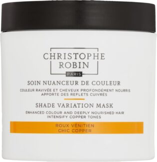 Christophe Robin Shade Variation Mask Chic Copper 250ml New | Colour-depositing mask for copper hair that helps revive warmth and leave glossy shine.