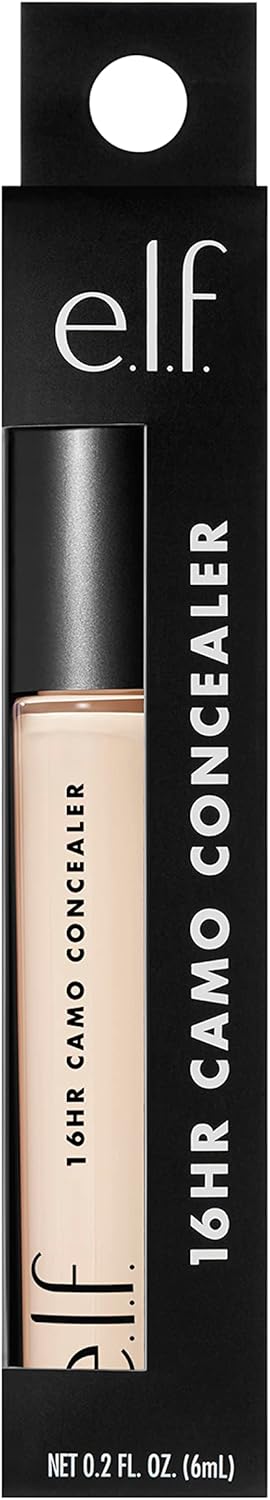 e.l.f. Correcteur de teint Camo 16h hautement pigmenté à couvrance complète et finition mate, teinte Light Ivory, 6 ml - Image 3
