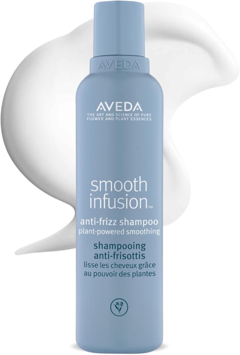 Aveda Smooth Infusion Shampoing Lissant | Anti-frisottis et démêlant | Protection humidité | Effet lissant naturel pour cheveux moyens à épais, 200 ml