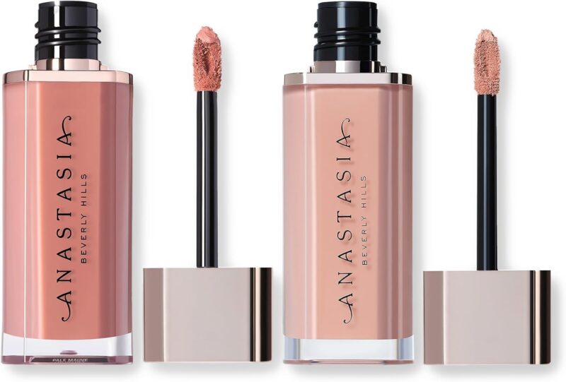 Anastasia Beverly Hills - Velvet Lips Mini Lip Velvet Duo - Softy + Peachy Nude - Coffret cadeau de vacances