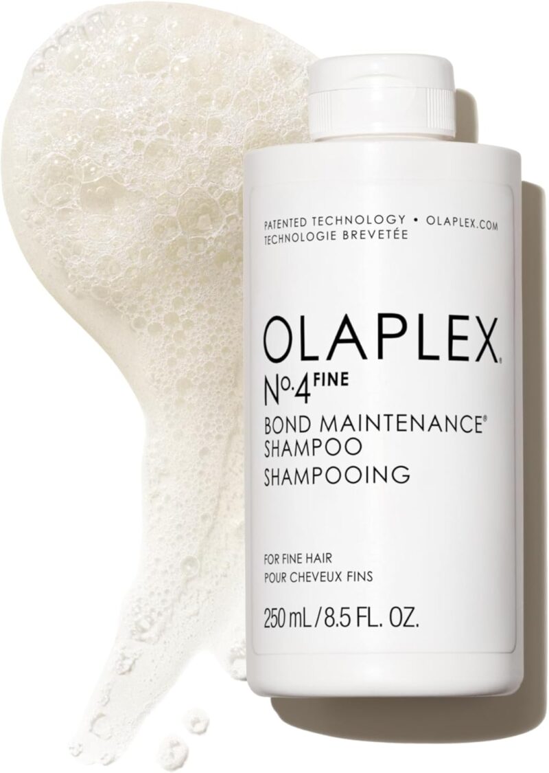 Olaplex N°.4FINE Bond Maintenance™ Lightweight Volumizing Shampoo | Repairs Damage & Defend Against Future Breakage | Doubles Hair Volume | For Coily, Curly, Straight, and Wavy, 250 mL