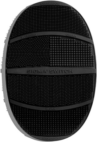 Sigma Beauty Switch – Tapis Nettoyant Color Switch, Avec Texture En Silicone Souple – Pour Crème, Liquide, Base De Maquillage En Poudre – Design Double Face, éPonge Et Pinceaux Techniques De Nettoyage