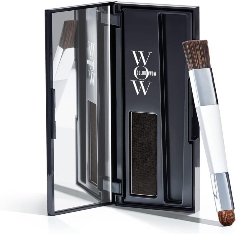 Color Wow Poudre pour Cheveux Noir Root Cover Up Noir 2,1G Retouche Racines Cheveux Noir Bon pour Cacher les Cheveux Blancs - Retouche Racines Cheveux Noir