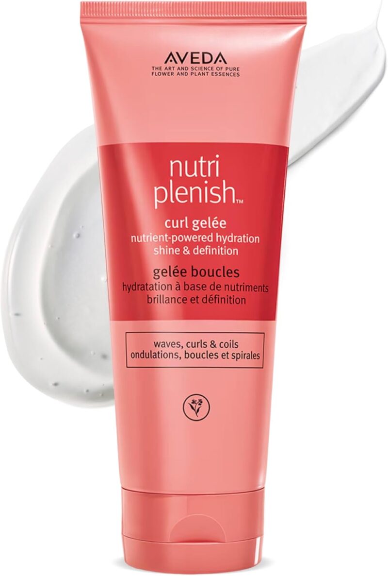 Aveda Nutriplenish Gelée boucles | Gelée coiffante hydratante aux superaliments pour cheveux bouclés, frisés, ondulés | Réduit les frisottis, allonge les boucles, 200 ml