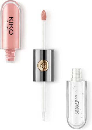 61RnJErX1L._AC_SL1500_.jpg KIKO Milano Unlimited Double Touch 101 | Rouge À Lèvres Liquide En 2 Étapes, Fini Lumineux. Tenue Jusqu’À 12 Heures. Base Colorée Sans Transfert.