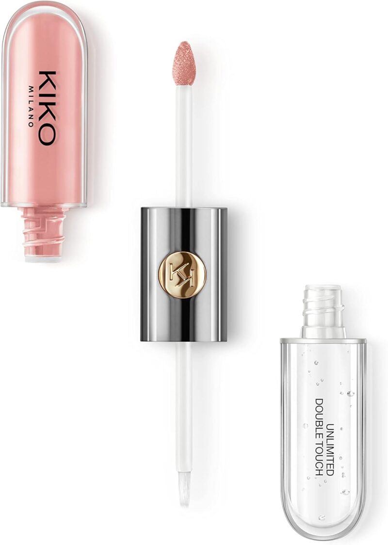 KIKO Milano Unlimited Double Touch 101 | Rouge À Lèvres Liquide En 2 Étapes, Fini Lumineux. Tenue Jusqu’À 12 Heures. Base Colorée Sans Transfert.