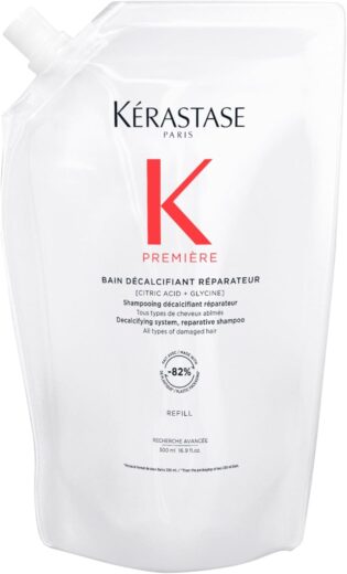 61S1olly2uL._AC_SL1500_.jpg Kerastase Premiere Sulfate-Free Hair Repair Shampoo - For All Damaged Hair Types, Strengthens & Smoothes, With Citric Acid, Gently Cleanses, Removes Buildup & Decalcifies For Visibly Healthier Hair