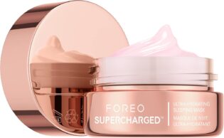 FOREO SUPERCHARGED Crème Visage de Nuit Nourrissante - Crème Hydratante Visage Nuit - Crème Anti rides Femme Régénérante - Rajeunissante - Végane - Vitamine E - Acide Hyaluronique - 15 ml