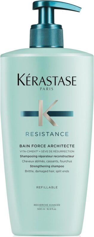 61Yv9lsjFeL._AC_SL1500_.jpg Kerastase Resistance Force Architecte Shampoo - Reconstructing Repair Shampoo For Weak and Damaged Hair, Formulated With Pro-Keratine Complex