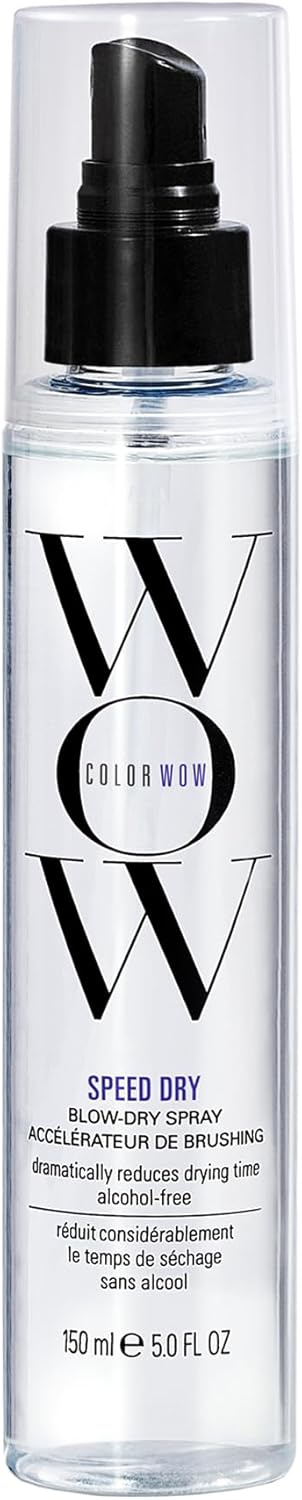 Color Wow Accélérateur de Brushing Spray Thermoprotecteur Cheveux Speed Dry 150ml - Spray Coiffante Qui Réduit le Temps de Séchage de 30%