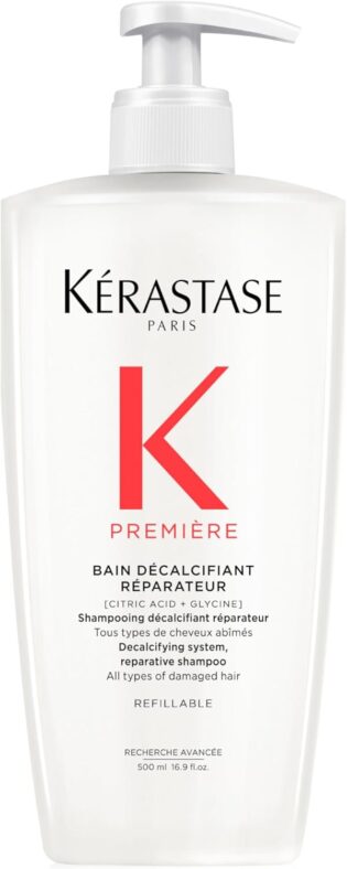 61bmK7a3XUL._AC_SL1500_.jpg Kerastase Premiere Sulfate-Free Hair Repair Shampoo - For All Damaged Hair Types, Strengthens & Smoothes, With Citric Acid, Gently Cleanses, Removes Buildup & Decalcifies For Visibly Healthier Hair