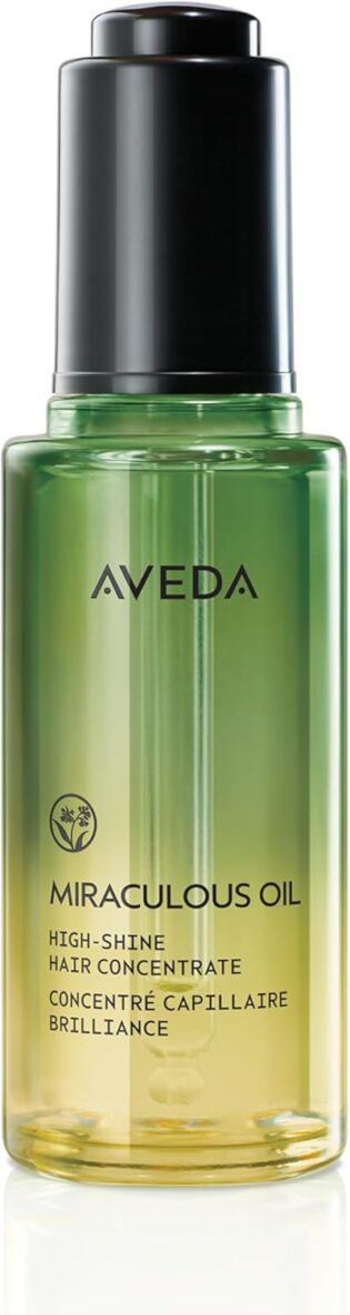 Aveda Miraculous Oil Concentré capillaire brillance | Apporte de la brillance | Protection contre la chaleur | Huile capillaire vegan, 50 ml