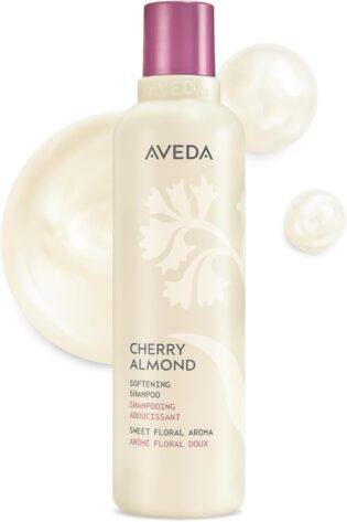 Aveda Cherry Almond Shampooing adoucissant | Shampooing doux quotidien | Cheveux normaux à secs | Sans silicone | Tonka, orange, ylang-ylang