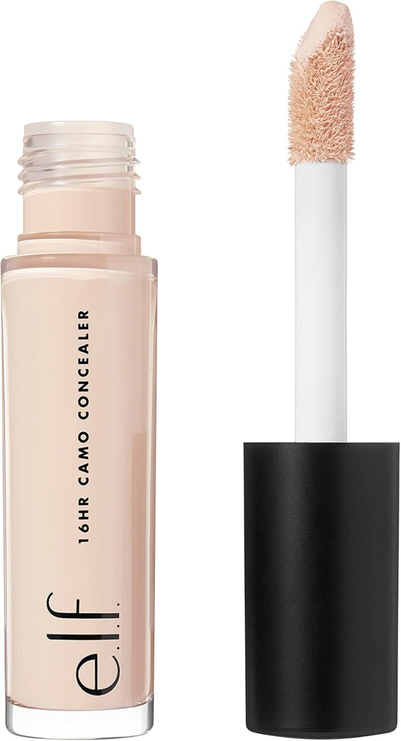 e.l.f. Correcteur de teint Camo 16h hautement pigmenté à couvrance complète et finition mate, teinte Light Ivory, 6 ml