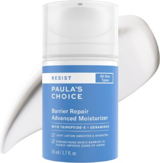 61iuDP6qqEL._AC_SL1500_.jpg Paula's Choice RESIST Barrier Repair Advanced Face Moisturizer with Ceramides, Peptides, Deep Hydration Face Cream for Wrinkles, Anti-Aging for All Skin Types, Fragrance-Free