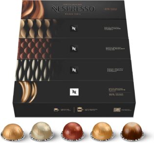 61kppA8FADL._AC_SL1500_.jpg Nespresso Vertuo - Bundle Barista Creations 50 Capsules - 10x Sweet Vanilla, 10x Golden Caramel, 10x Roasted Hazelnut, 10x Bianco Doppio, 10x Bianco Forte