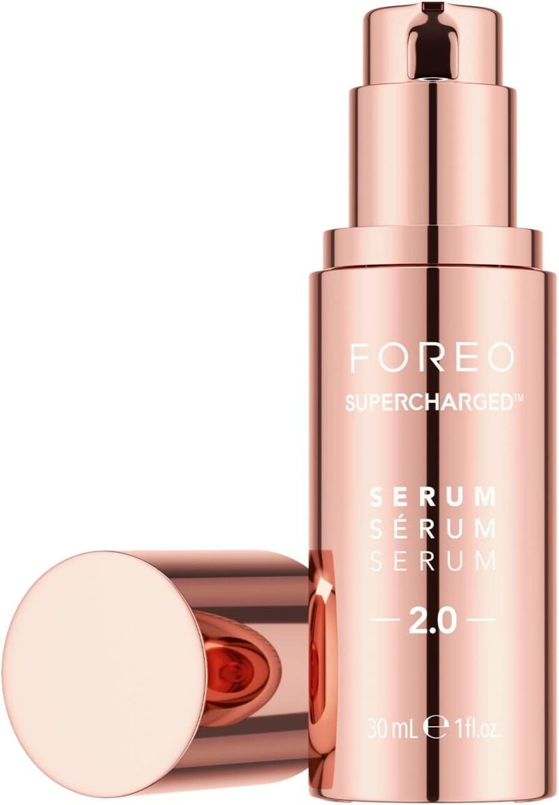 FOREO SUPERCHARGED SERUM 2.0 - Gel Conducteur de Micro-Courant - Serum Acide hyaluronique Visage et Squalane - Serum Visage Hydratant Rajeunissant - Végan et Sans Cruauté - Tous types de peau - 30 ml