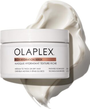 Olaplex Masque hydratant riche, Masque scellant les cuticules pour hydrater et contrôler les frisottis des cheveux secs ou de texture moyenne à épaisse