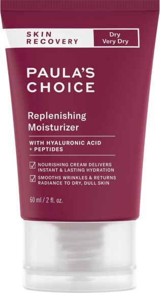 61mjXxHJXeL._AC_SL1500_.jpg Paula's Choice SKIN RECOVERY Replenishing Face Moisturizer Cream, Daily Facial Moisturizer with Hyaluronic Acid, & Peptides, Face Lotion for Dry, Sensitive Skin, Fragrance-Free, 2oz