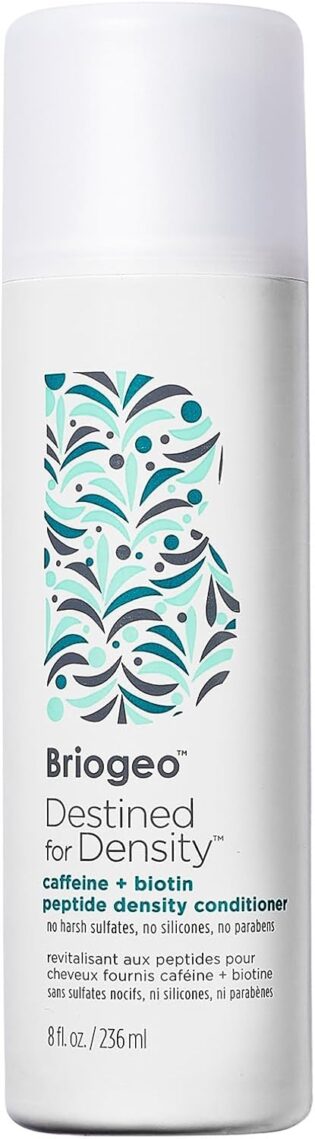 Briogeo Destined For Density Caféine + Biotine Peptide Density Après-shampoing pour augmenter l'épaisseur et la densité des cheveux, végétalien, sans phtalate et sans paraben – 236 ml