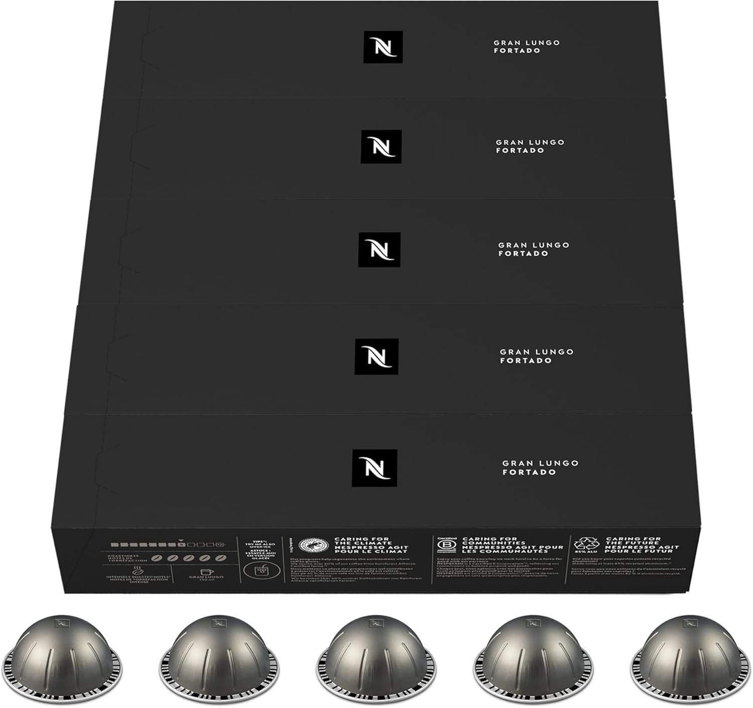 Nespresso Vertuo - Fortado - pack 50 capsules - intensité 8